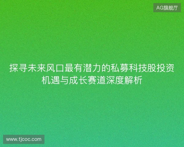 探寻未来风口最有潜力的私募科技股投资机遇与成长赛道深度解析 探寻未来风口最有潜力的私募科技股投资机遇与成长赛道深度解析